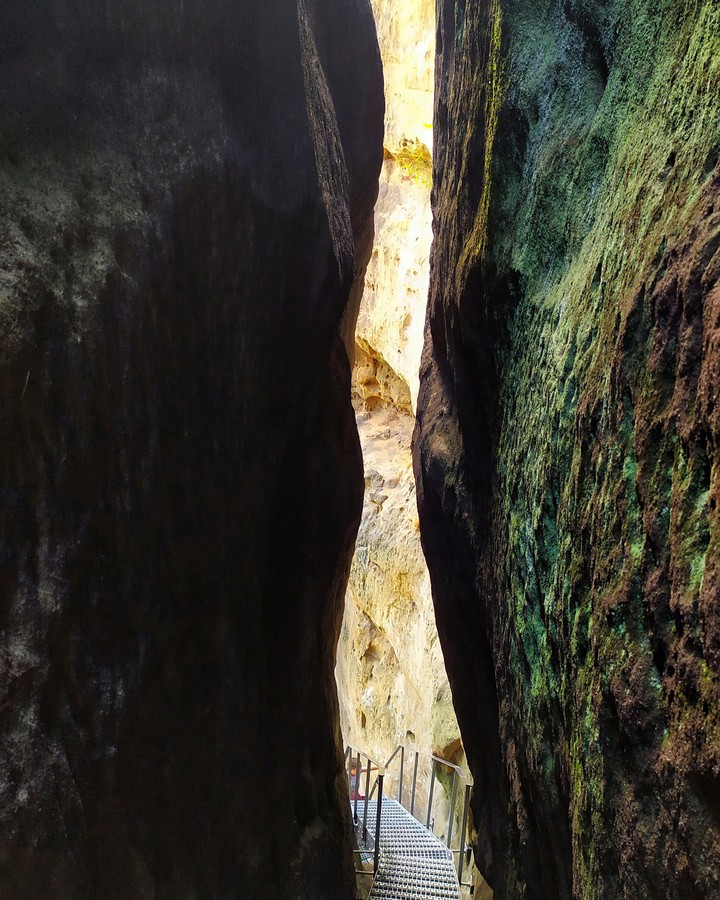 between cliffs