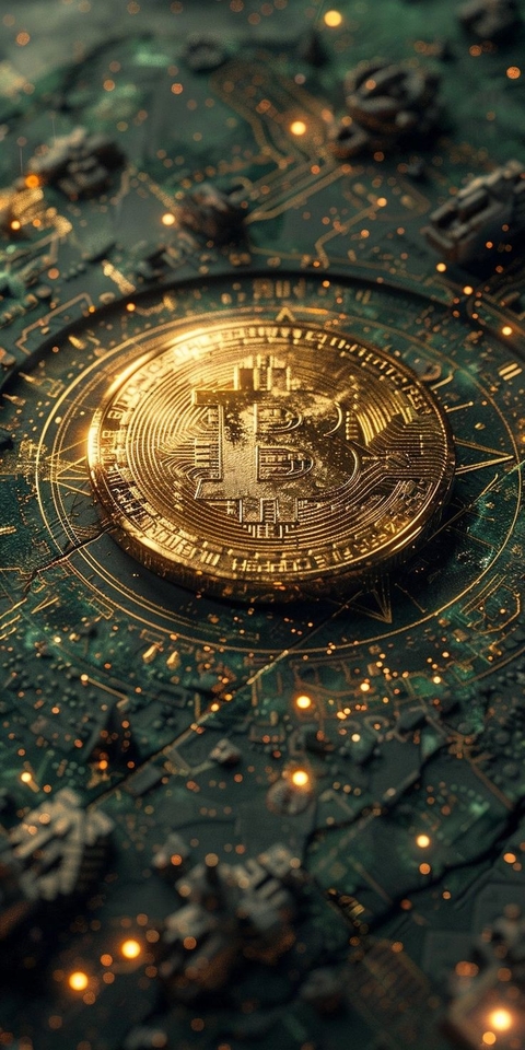 bitcoin, Metal वॉलपेपर