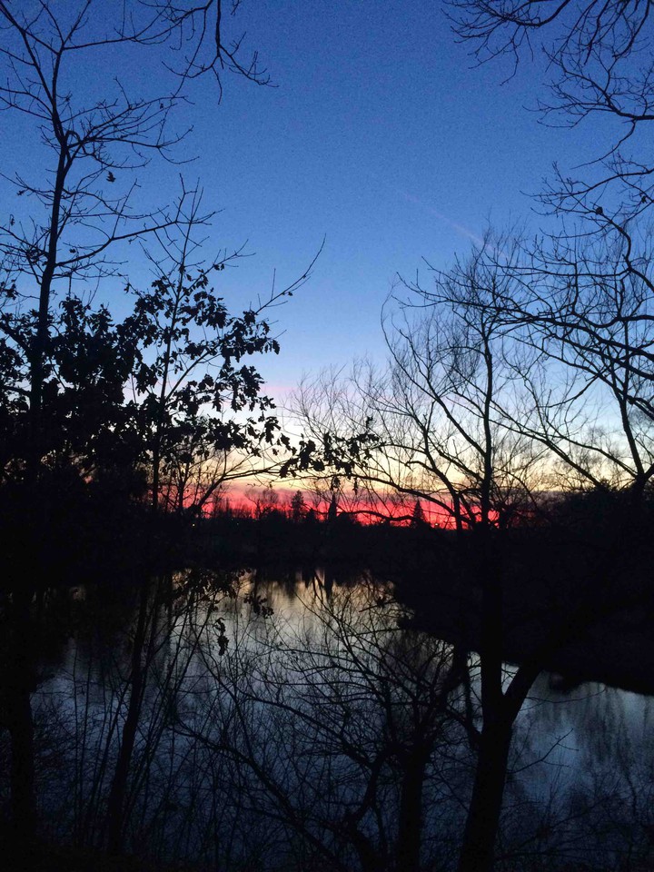 red clouds