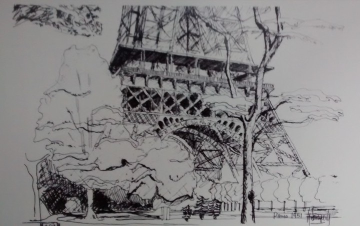 Dibujo Paris Museo Bogotá