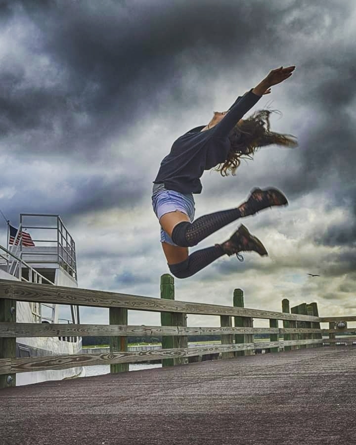 jumping happines