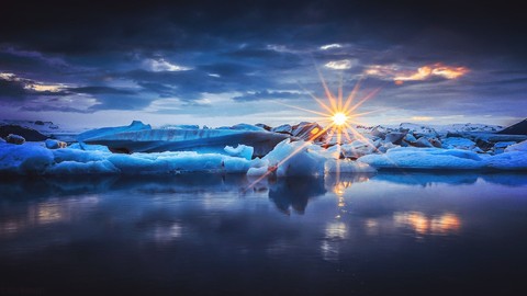 iceberg, sky वॉलपेपर