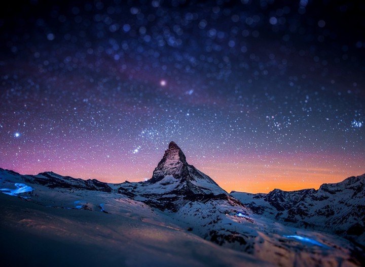 sky filled with celestial bodies.