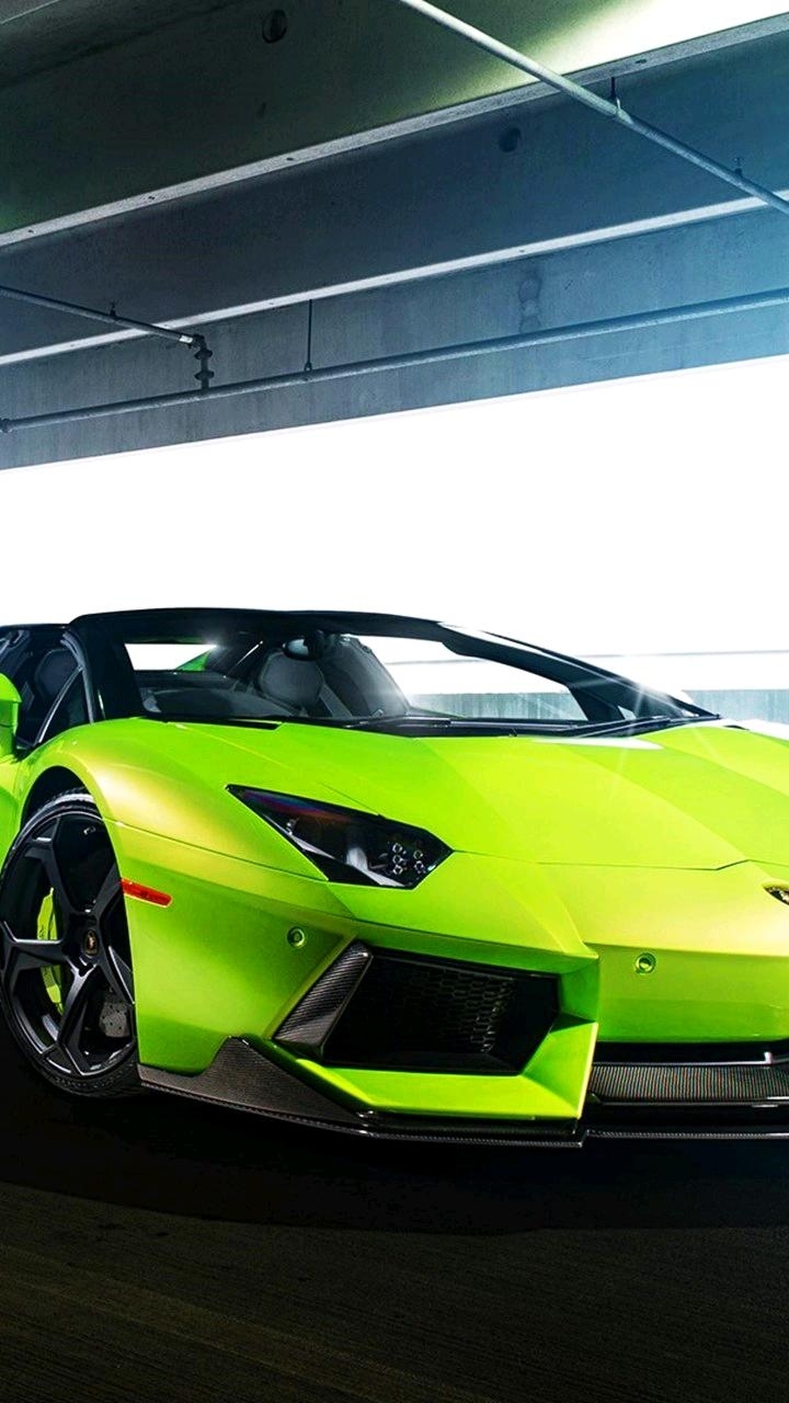 green Lamborghini