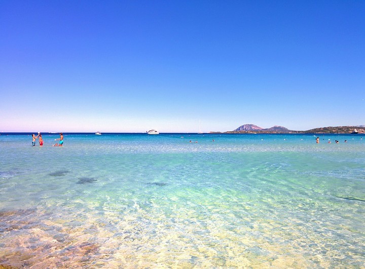 Clear water. Blue Sea. summertime