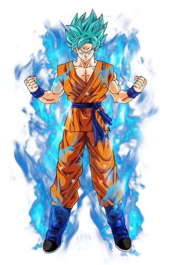 goku ssjg blue