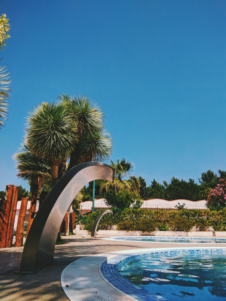 Summer in pool