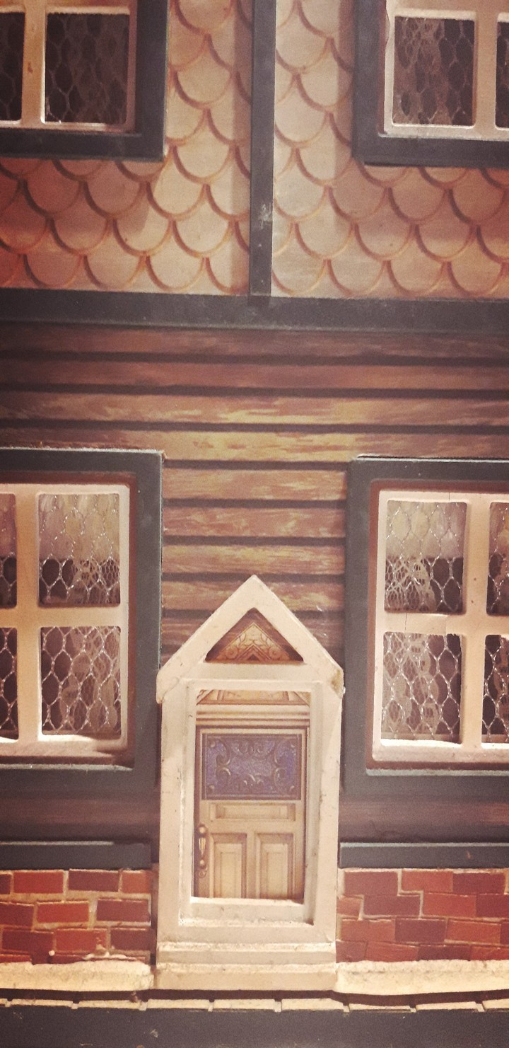 Ancient doll house close up