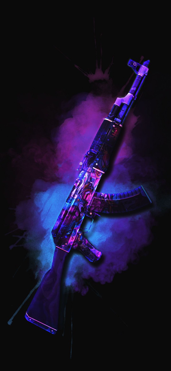 blue gun