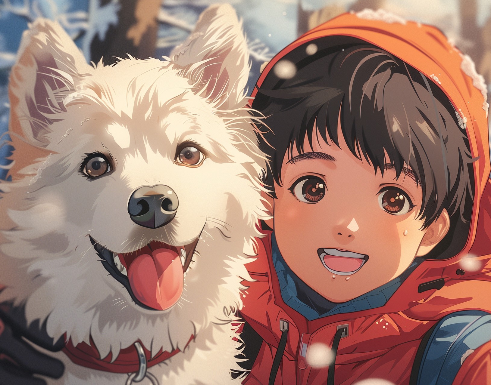 Boy with dog