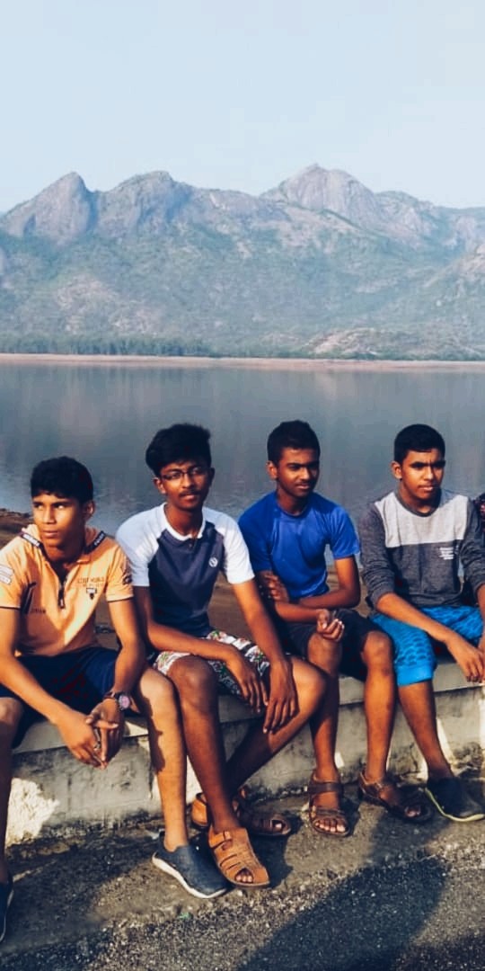 with my friends