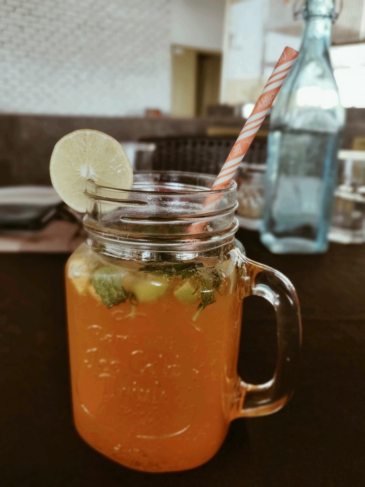 Peach n mint cooler