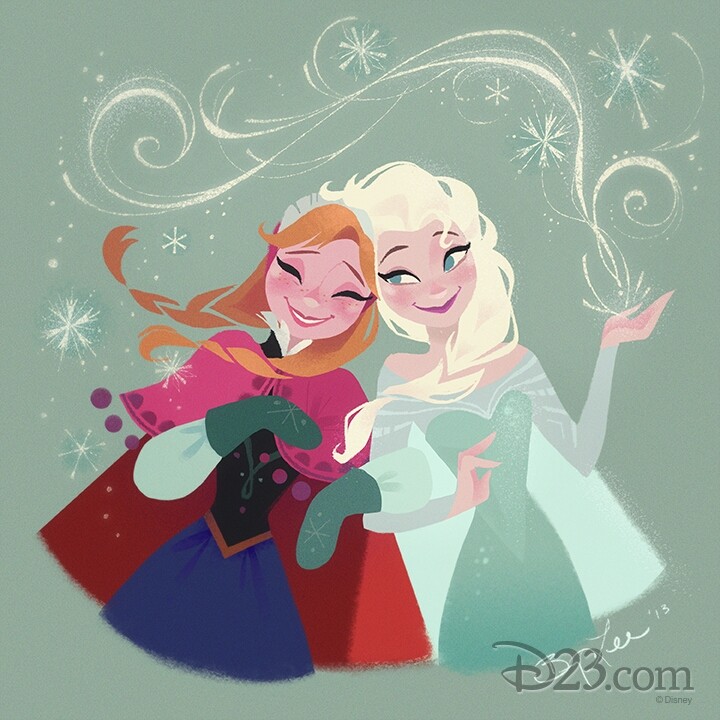 Anna and Elsa frozen