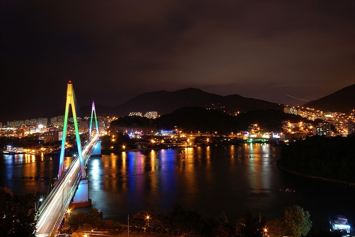 돌산대교 야경