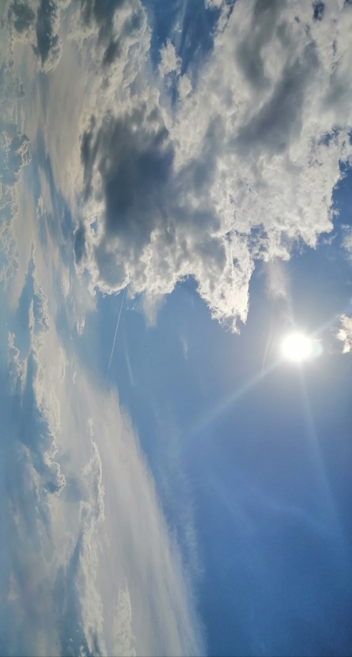 clouds in the blue