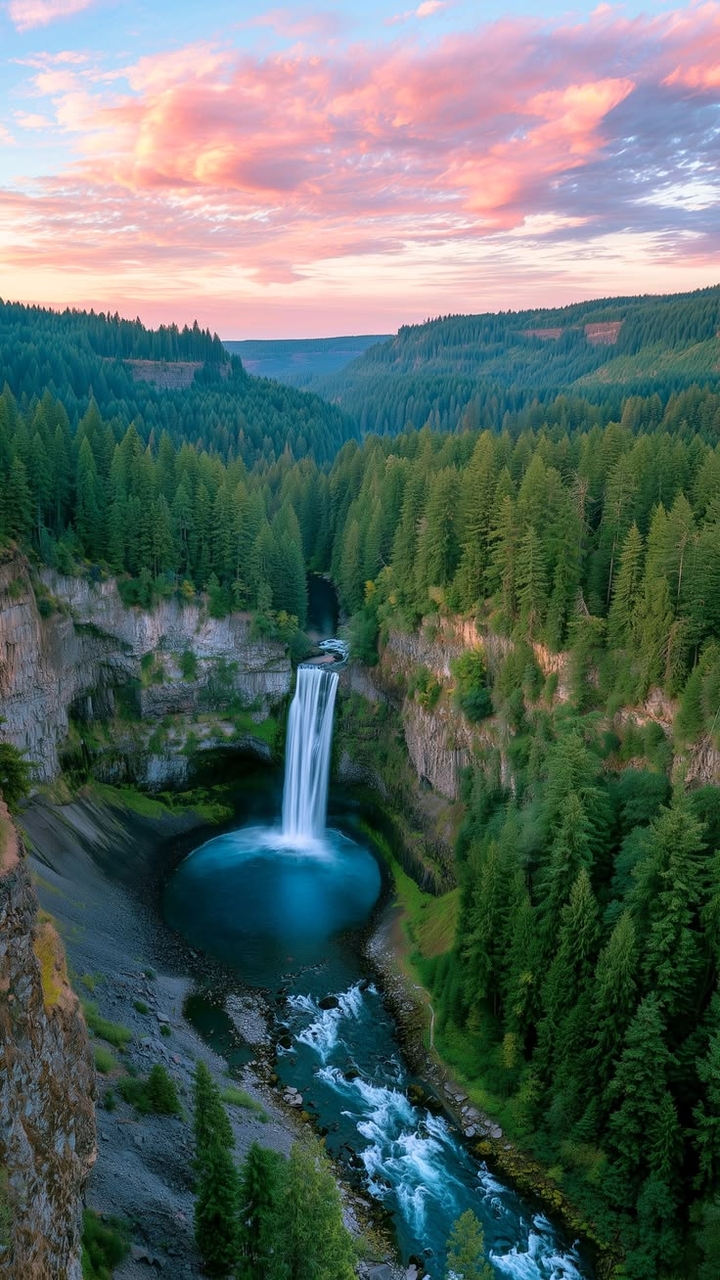 papéis de parede waterfall, watercourse