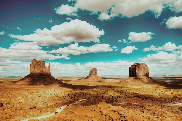 Canyon desert mountain
