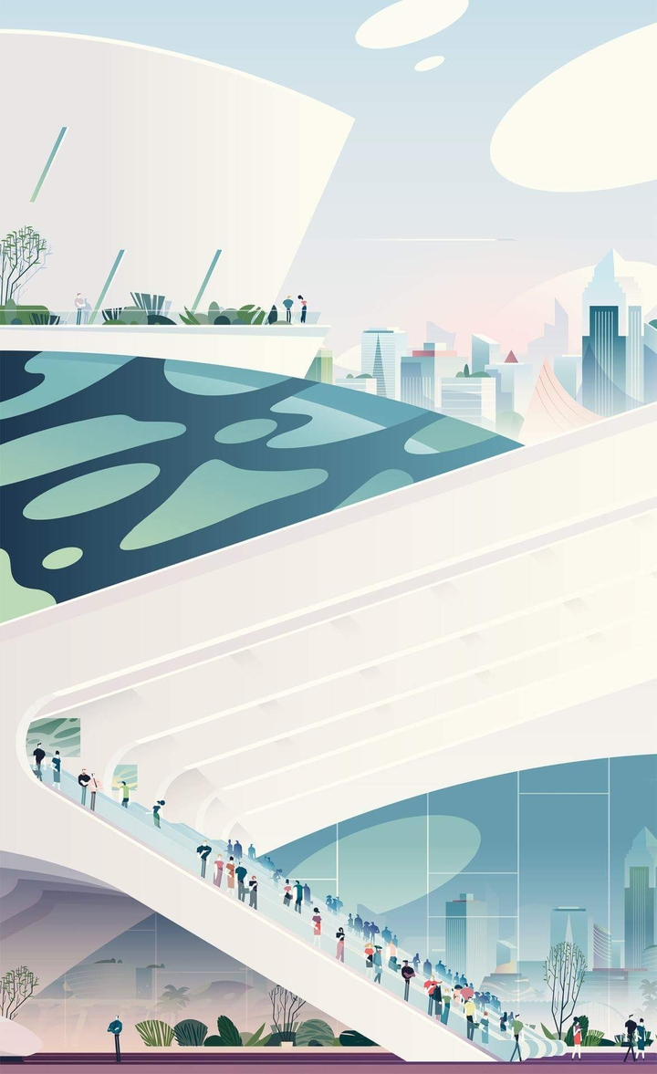 Busy City Illustration