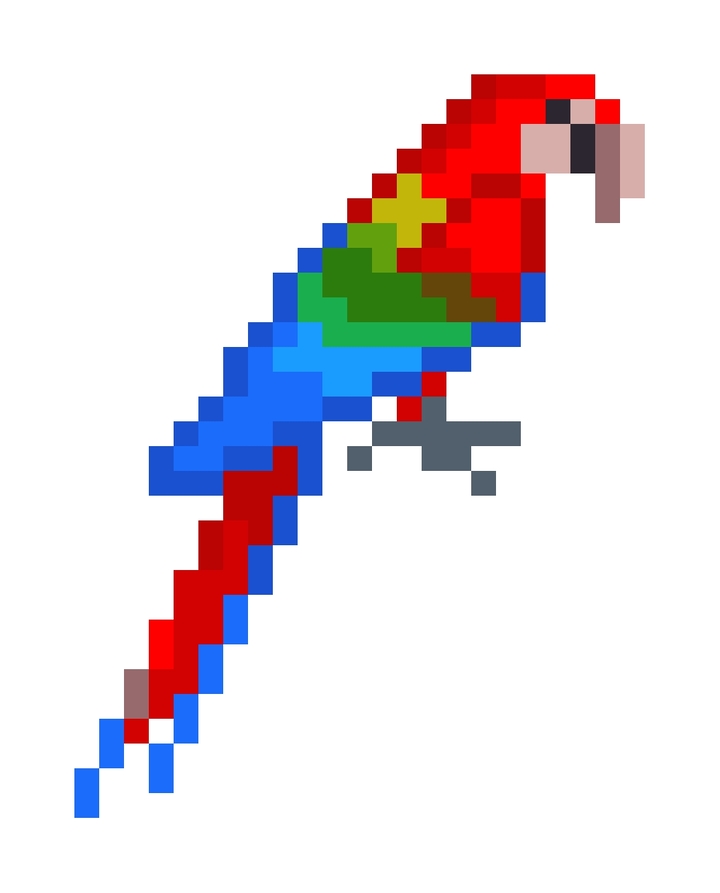 pixel parrot