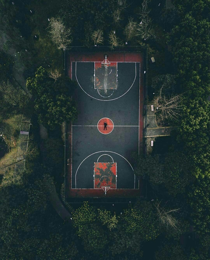 the middle