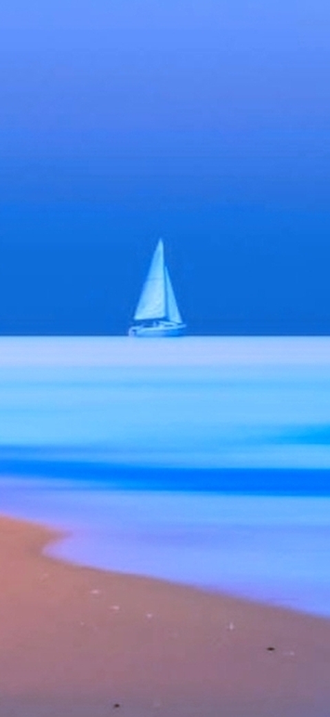 horizon, Sailboat वॉलपेपर