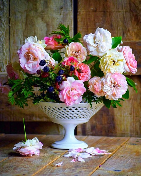 flower & blackberry