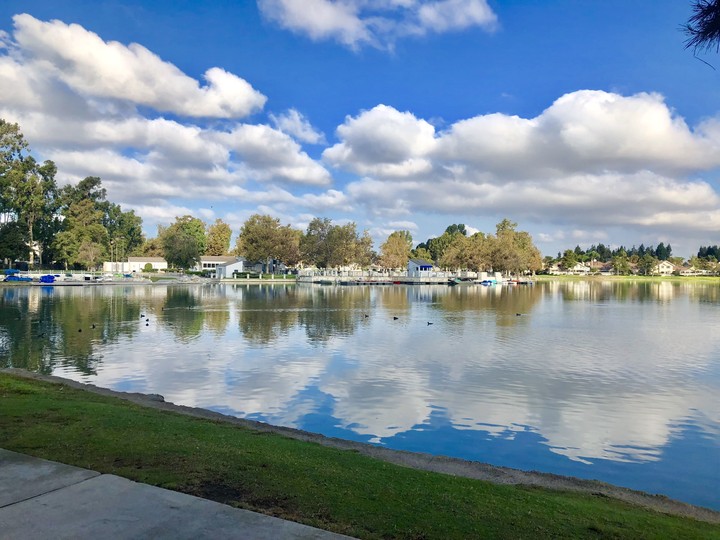 reflection of clouds