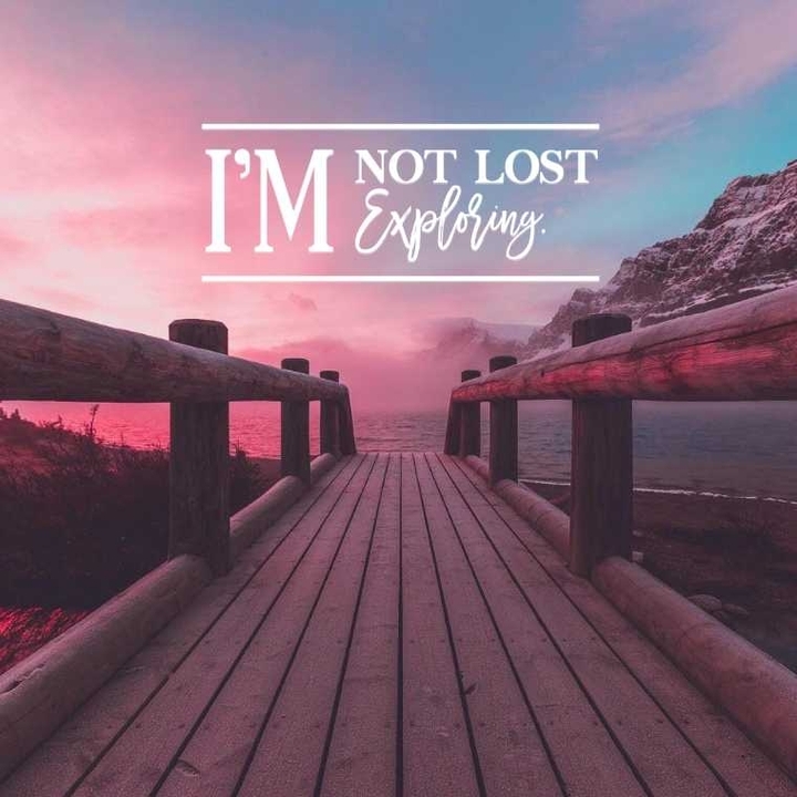 I'm not lost