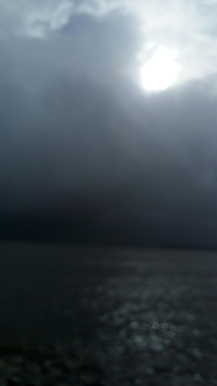clouds and water