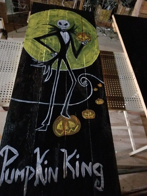 handmade crafts pallets Halloween