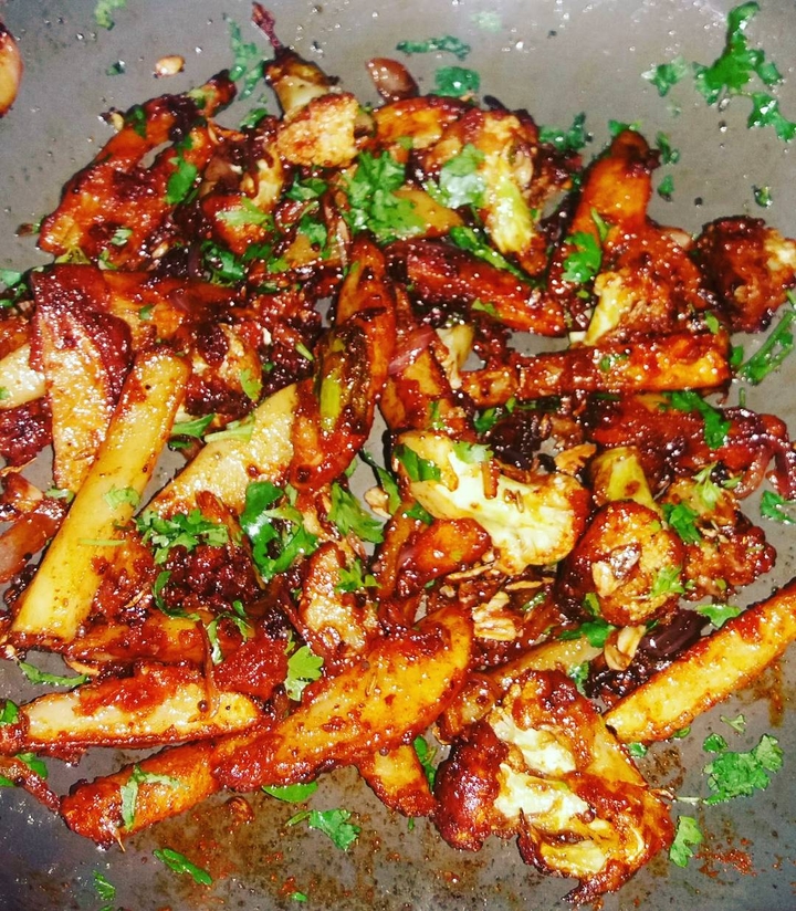 Honey glazed potatoes...made by me