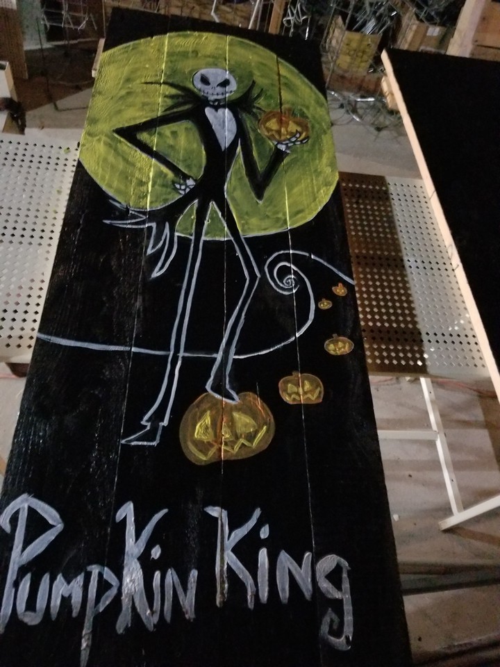 handmade crafts pallets Halloween