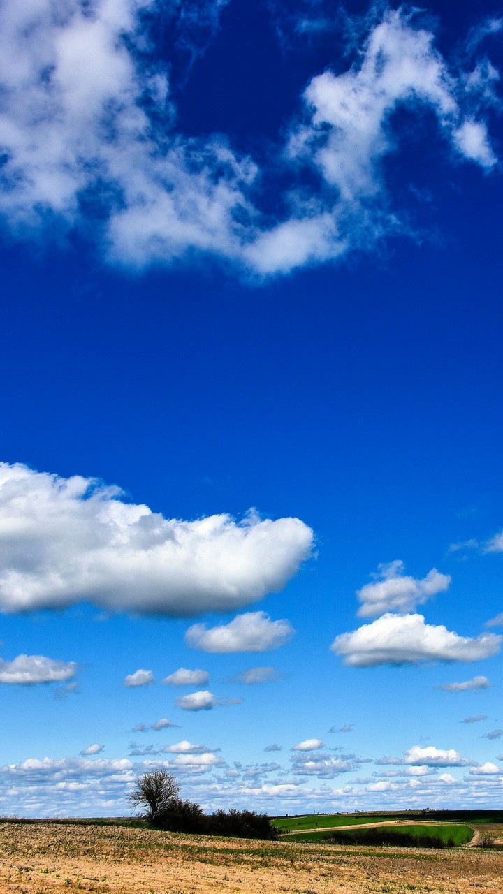 Clouds over fields