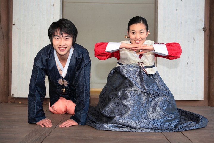 Couple in Korean Dress II