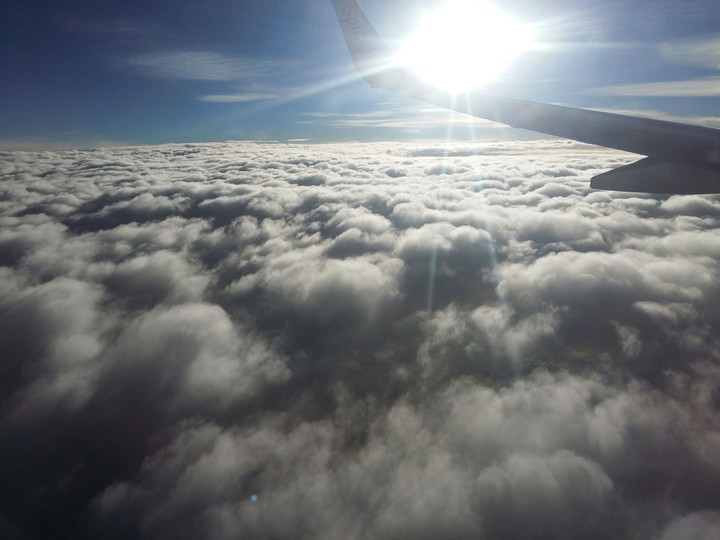 over the clouds