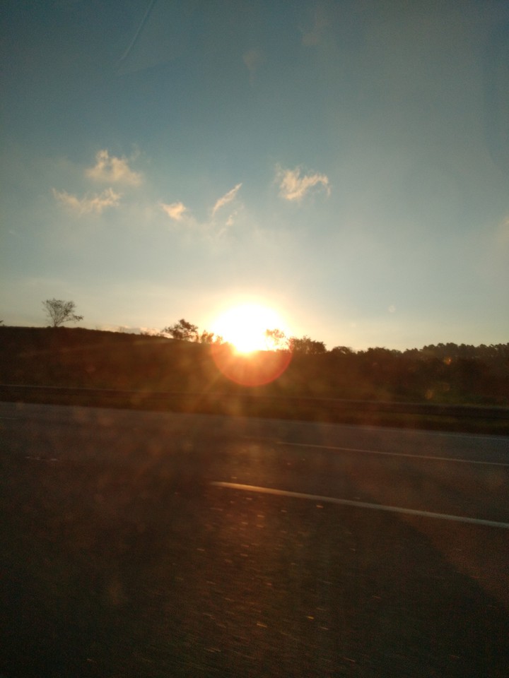 #pordosol #estrada #saopaulo #sol