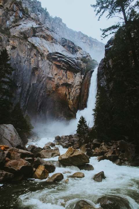 sfondi waterfall, sky