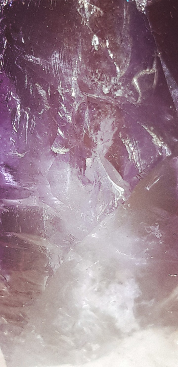 Purple amethist close up