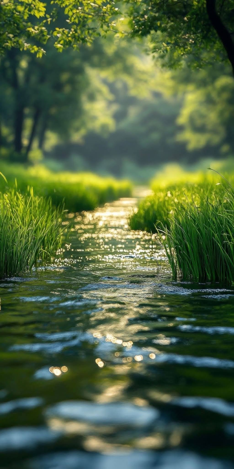 רקעים green, watercourse