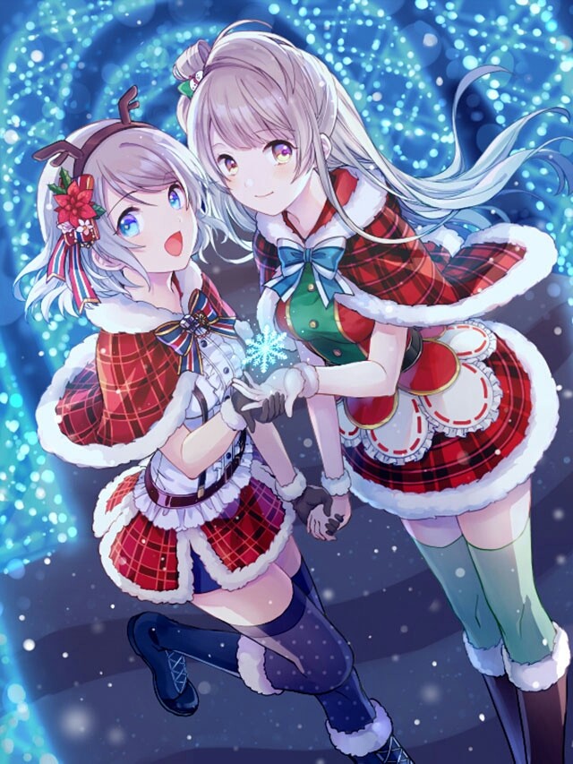 Anime Girl Merry Christmas.