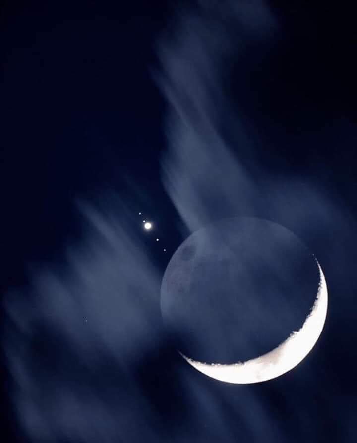 moon and jupiter