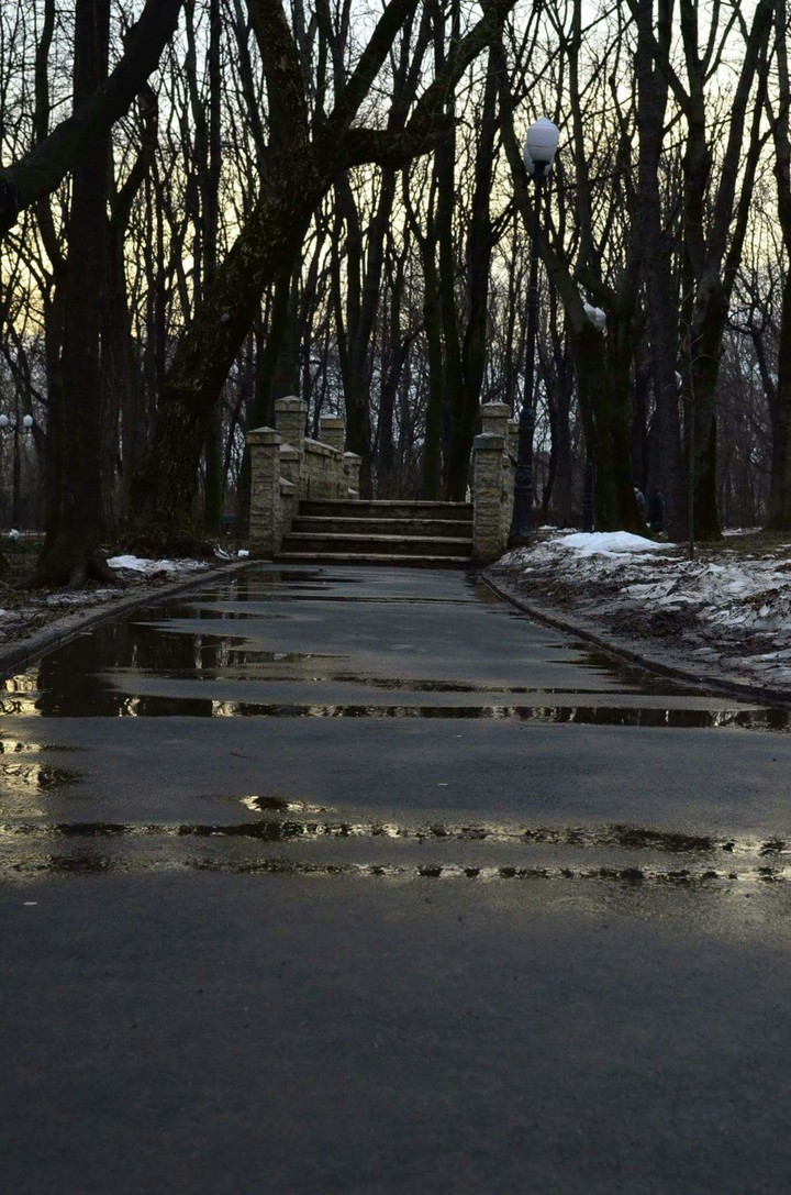 Melting snow