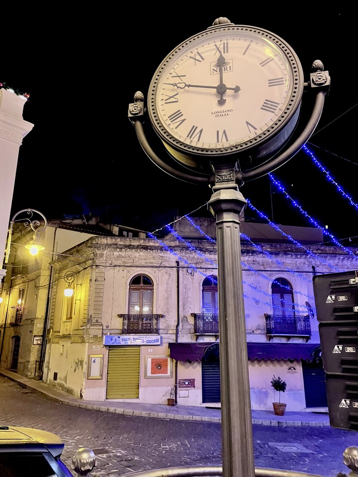 the clock