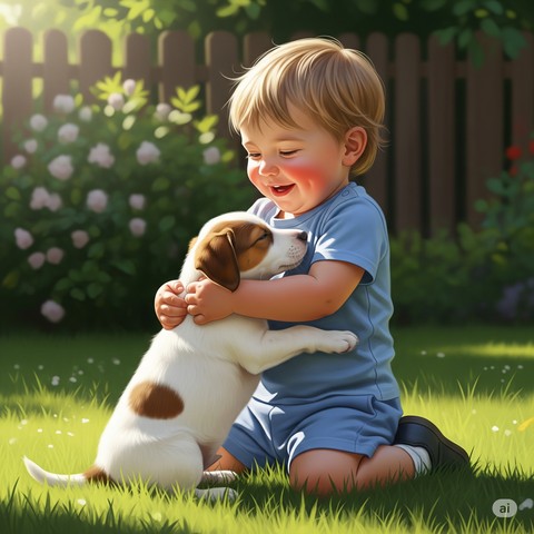 обои happiness, dog