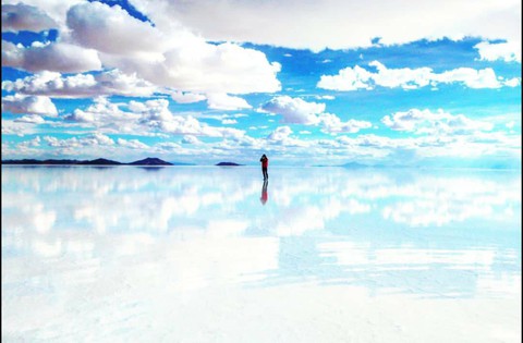 perfect reflection － Uyuni salt flats