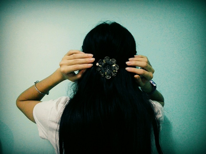 Flower in hair