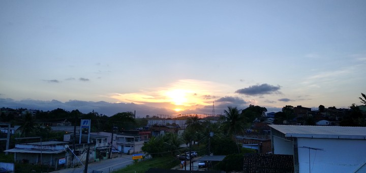 Por do sol da varanda