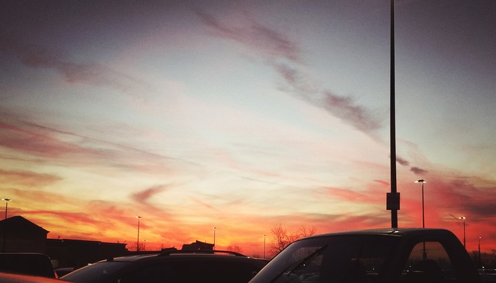 Sunset❤ Sorry For The Cars..In The Way