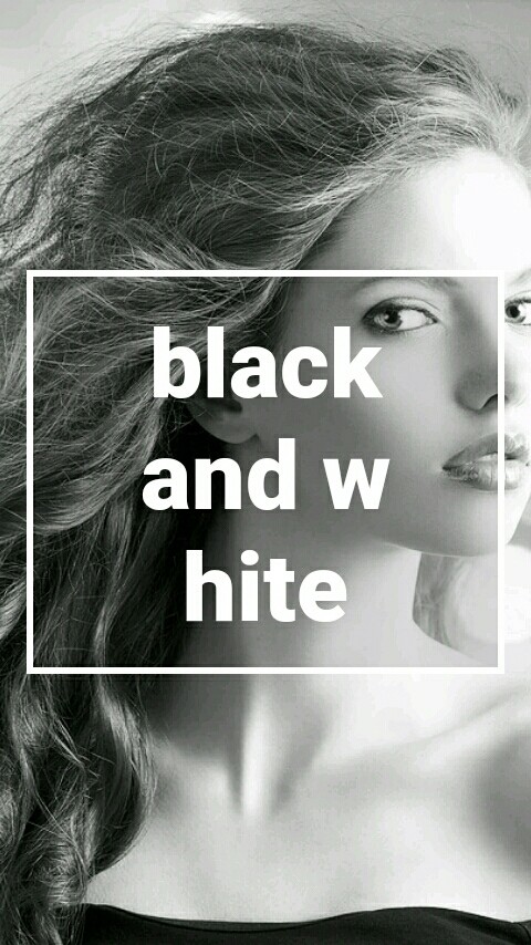 black and white