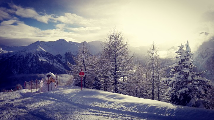 100% NO FILTER - ski slope, italy